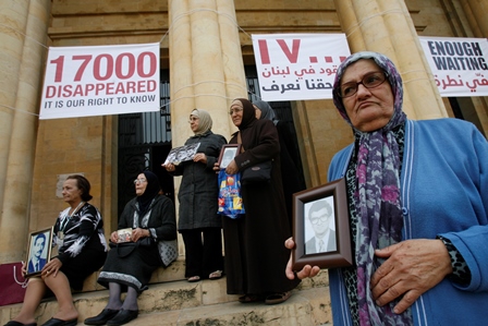 No resolution for the missing persons in Lebanon