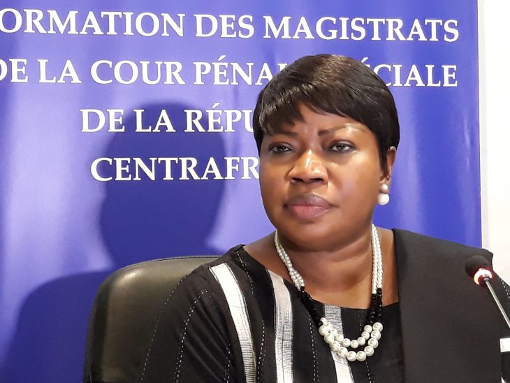 Enquêtes sur la Centrafrique: "Pas de concurrence entre la CPI et la Cour Pénale Spéciale", assure Mme Bensouda