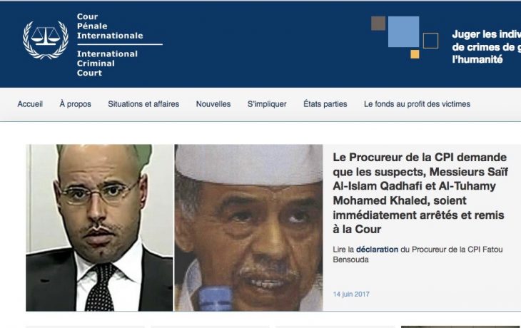 ICC calls for 'immediate arrest' of Kadhafi son