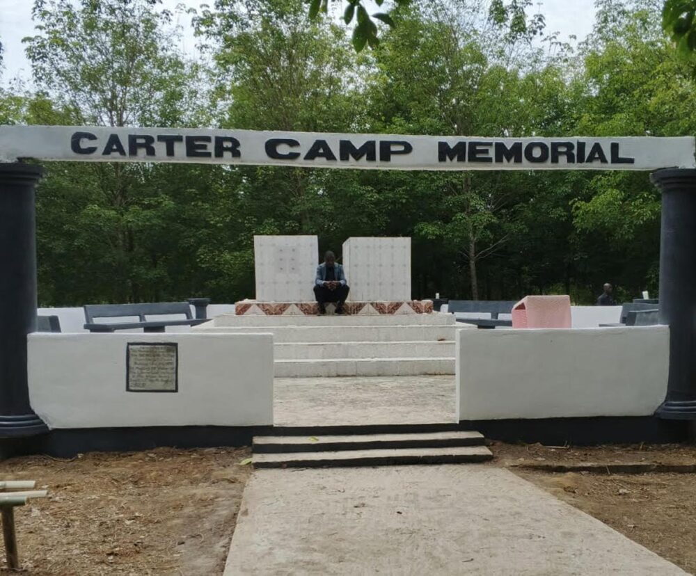 The Carter Camp Memorial that commemorates a massacre during the civil war in the early 1990s.